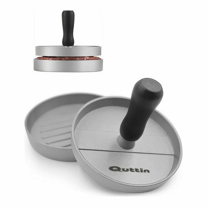 Presă pentru Burgeri Quttin Metal Argintiu 12 x 9 cm