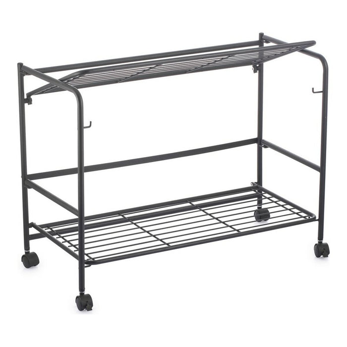 Raft Confortime Negru Fier Pliabil Cu roți (67 x 30 x 44,8 cm)