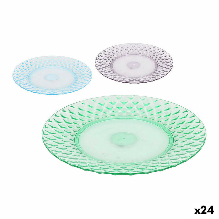 Platou pentru Servire La Mediterránea Diamond polistiren 30 x 30 x 3 cm (24 Unități) (Ø 30 cm)
