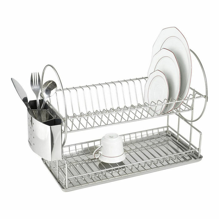 Scurgător de Vase pentru Chiuvetă Quttin Metal Oțel inoxidabil 49,5 x 24 x 35 cm (6 Unități) (49,5 x 24 x 35 cm)