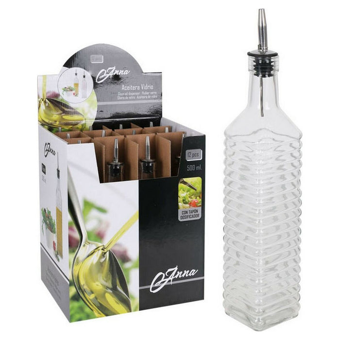 Dispenser pentru Ulei Anna Anna Sticlă Metal 500 ml