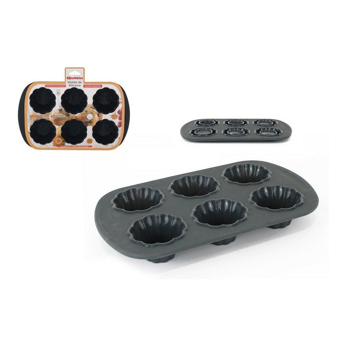 Formă pentru cuptor Quttin Silicon Rigid Brioșe (31,6 x 19,5 x 4,2 cm)