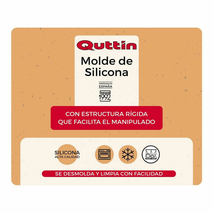 Formă pentru cuptor Quttin Silicon Rigid 24,3 x 24,3 cm (8 Unități)