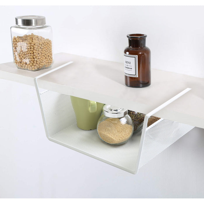 Coșuleț pentru raft de bucătărie Confortime Metal Alb (24,5 x 25 x 14 cm)