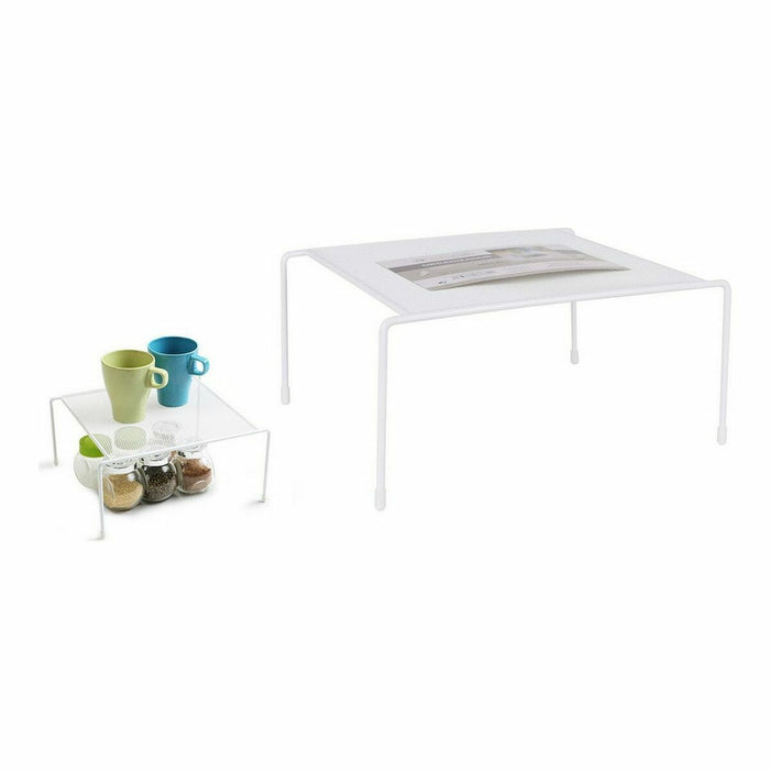 Rafturi Confortime Organizator Metal Alb 30 x 26 x 13,5 cm (6 Unități)