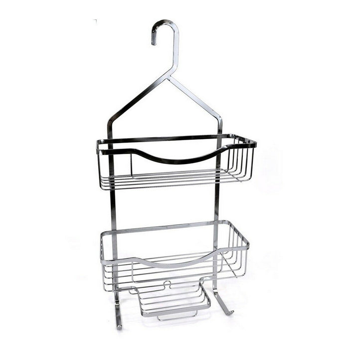 Agățătoare pentru duș Confortime Chromed Aluminiu Argintiu 27,5 x 12,5 x 63 cm (4 Unități)