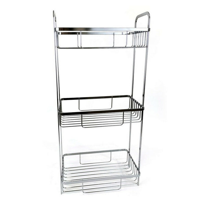 Raft de Baie Confortime Chromed Argintiu 29 x 18 x 65,5 cm (4 Unități)
