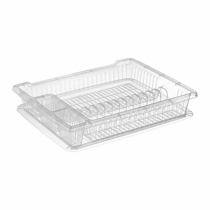 Scurgător de Vase pentru Chiuvetă Privilege Transparent 46 x 37 x 9 cm (12 Unități)