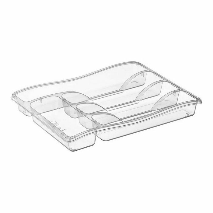 Organizator pentru tacâmuri Privilege Transparent 33 x 25 x 5 cm (24 Unități)