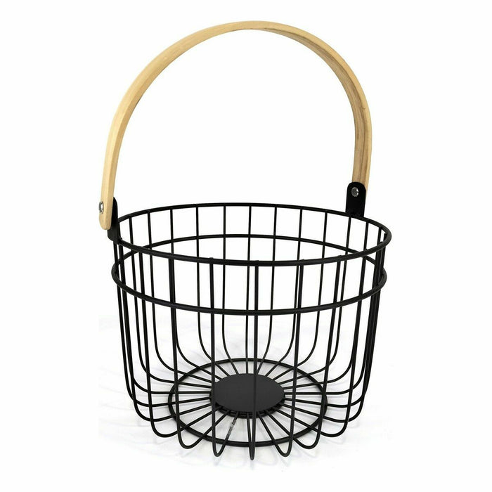 Coș Decorativ Quttin Rustic Rotundă 4 mm 28 x 26,5 x 22 cm (12 Unități)