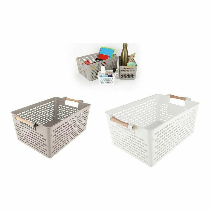 Coș Multifuncțional Confortime Lemn 37 x 23 x 15 cm (18 Unități)
