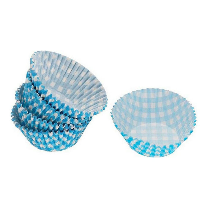 Set de vase pentru tort Albastru De unică folosință (50 pcs)