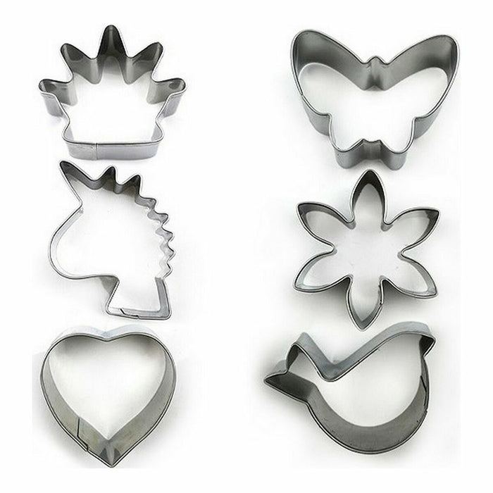 Set de vase pentru tort Forme Oțel inoxidabil Argintiu 3 Piese (36 Unități) (3 pcs)