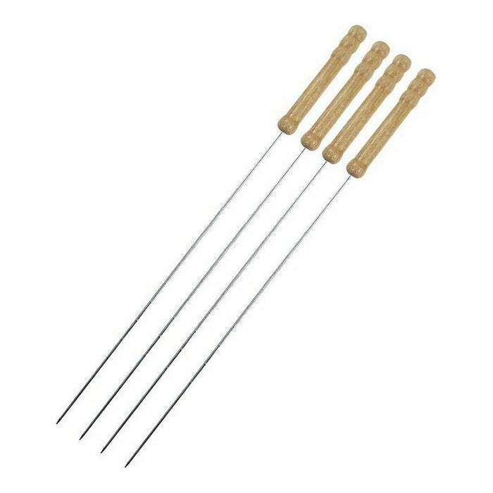 Set de frigărui pentru grătar Metal 38,5 cm (4 Piese) (36 Unități) (4 pcs)