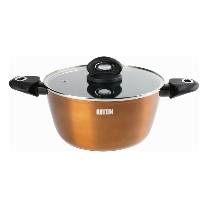 Caserolă Cu Capac Quttin Foodie Cupru (28 cm)
