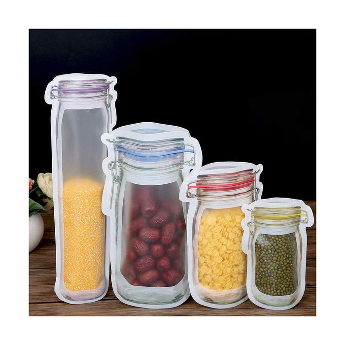 Set de pungi reutilizabile pentru alimente 5 Piese 13,5 x 19,5 x 7,3 cm (36 Unități)