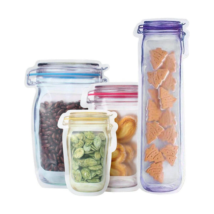 Set de pungi reutilizabile pentru alimente 4 Piese 10,5 x 32 x 6 cm (36 Unități)