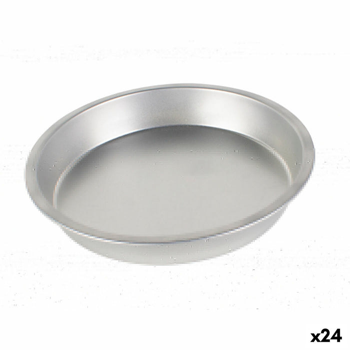 Tavă pentru Cuptor Argintiu 22 x 3,5 cm (24 Unități)