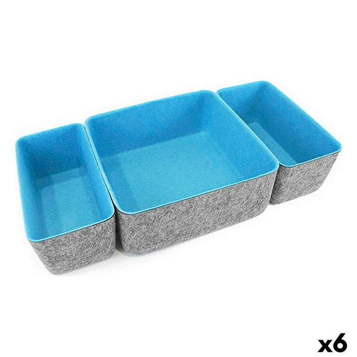 Set de Coșuri Confortime 3 Piese Pâslă (3 Piese) (6 Unități)