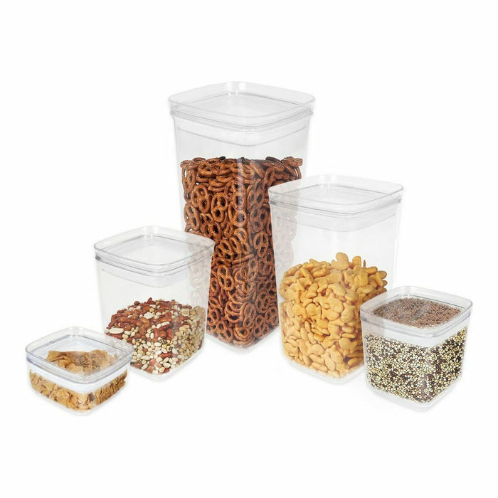 Borcan Quttin Ermetic Transparent Plastic 750 ml (24 Unități)