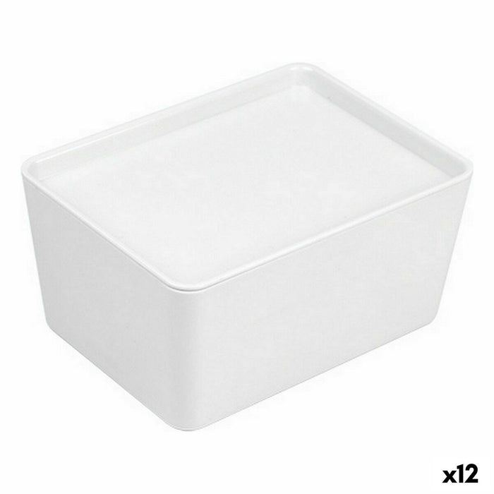 Cutie de depozitare, cu posibilitate de stivuire Confortime Cu Capac 17,5 x 13 x 8,5 cm (12 Unități)