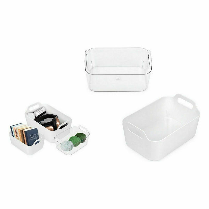 Coș Multifuncțional Confortime Alb 24 x 16,7 x 11,2 cm (18 Unități)
