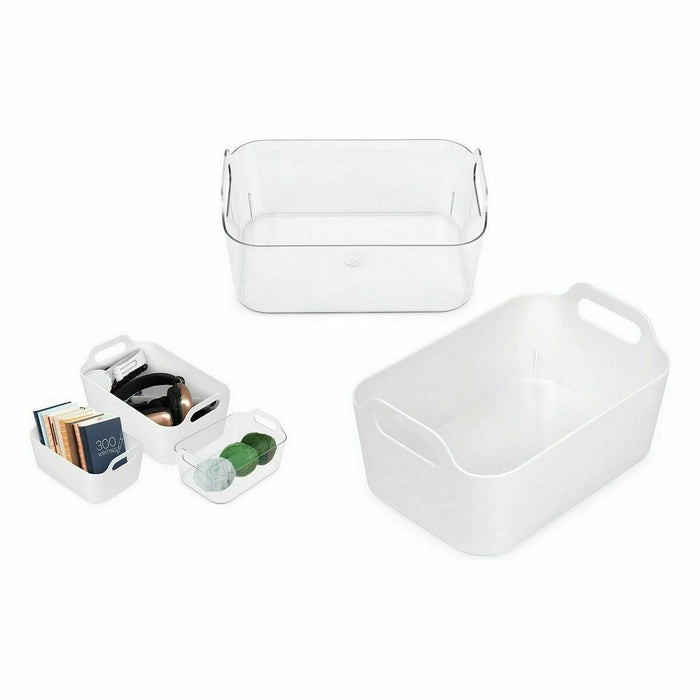 Coș Multifuncțional Confortime Alb 33 x 23,5 x 15,4 cm (12 Unități)
