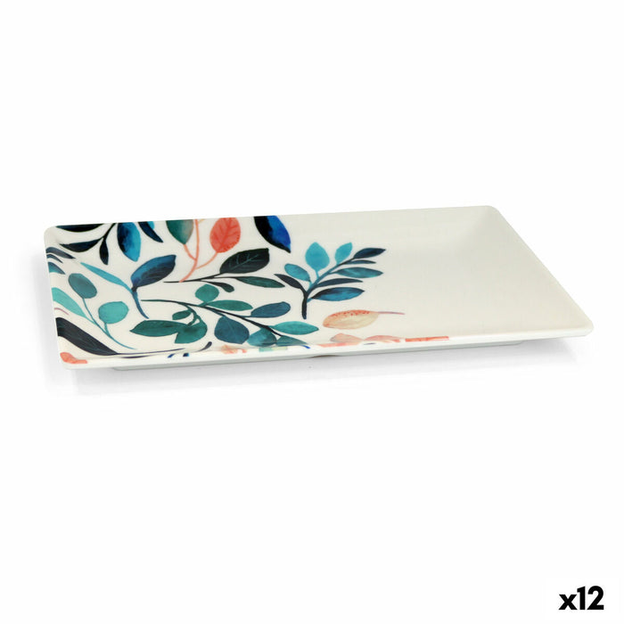 Tavă La Mediterránea Alba Melamina 25 x 15 x 2 cm (12 Unități)