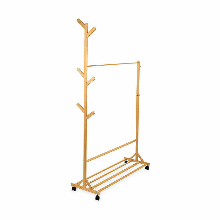 Cuier cu Roți Confortime Natural Bambus 100 x 35 x 170 cm