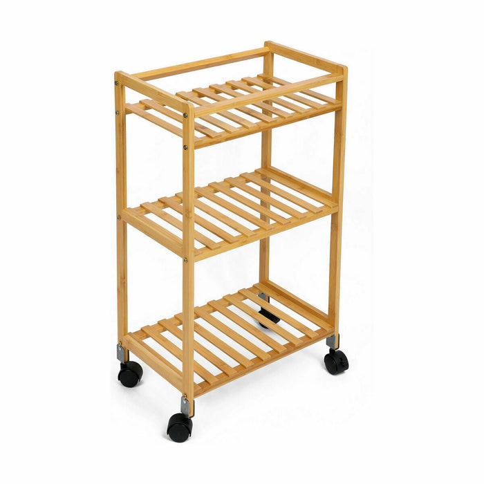 Cărucior pentru legume Confortime Natural Bambus 40 x 25 x 70 cm (2 Unități)