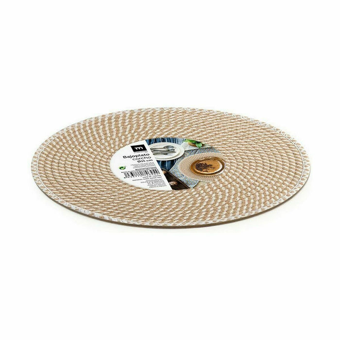 Farfurie Suport La Mediterránea Plută 35 x 35 x 0,5 cm (24 Unități)