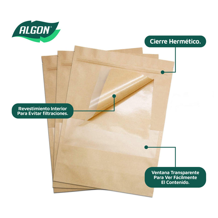 Set de pungi reutilizabile pentru alimente Algon Închidere ermetică 23 x 33 x 5 cm 8 Unități