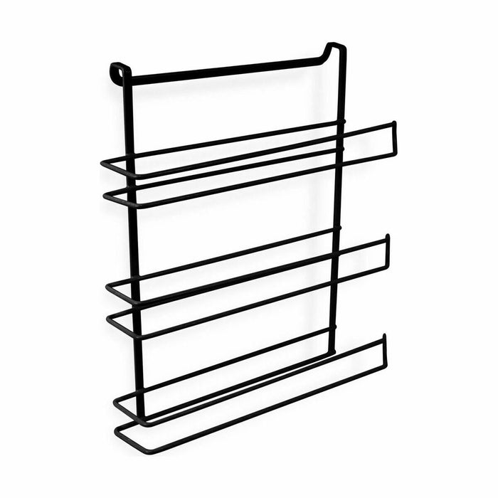 Suport pentru Role de Hârtie de Bucătărie Confortime Negru 38 x 35 x 9 cm (8 Unități)