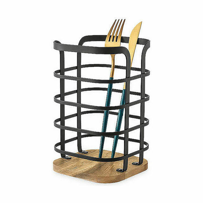 Suport pentru ustensile de bucătărie Confortime West Negru Metal 12 x 12 x 19 cm