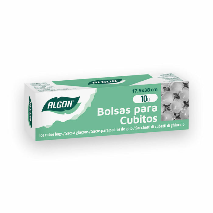 Set de Genți Algon Reutilizabil Cubulețe de Gheață 10 Piese 17,5 x 38 cm (24 Unități)
