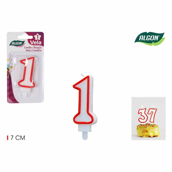 Set de Lumânări Algon Roșu (36 Unități)