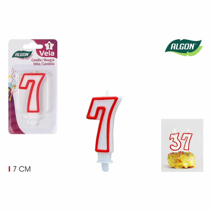 Set de Lumânări Algon Roșu (36 Unități)