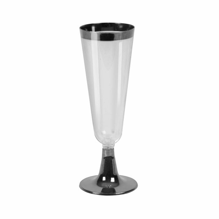 Pahare de șampanie refolosibile Algon Negru 36 Unități 150 ml (3 Piese)