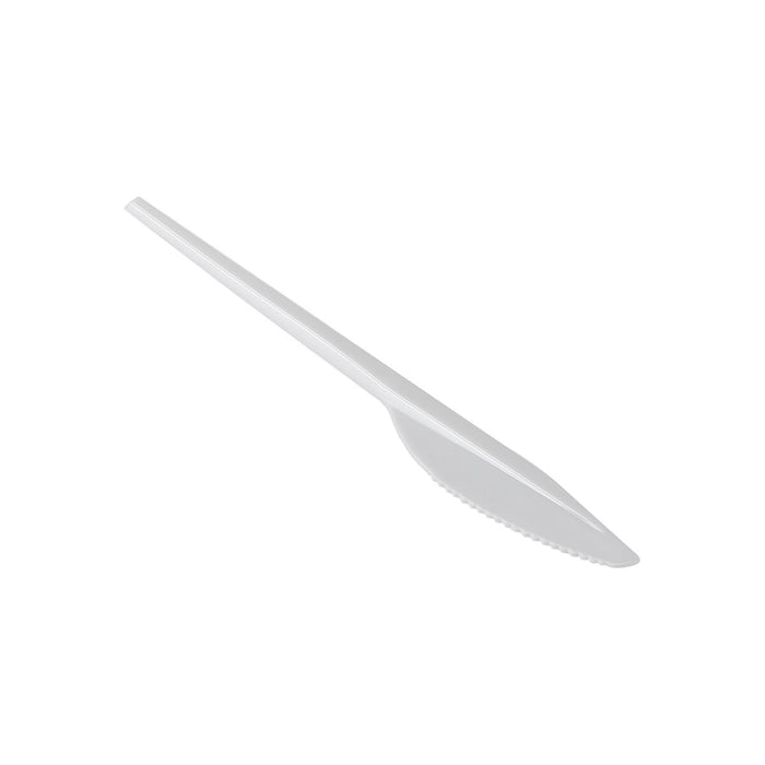 Set de Cuțite Algon Alb Reutilizabil 16,5 cm 25 Unități