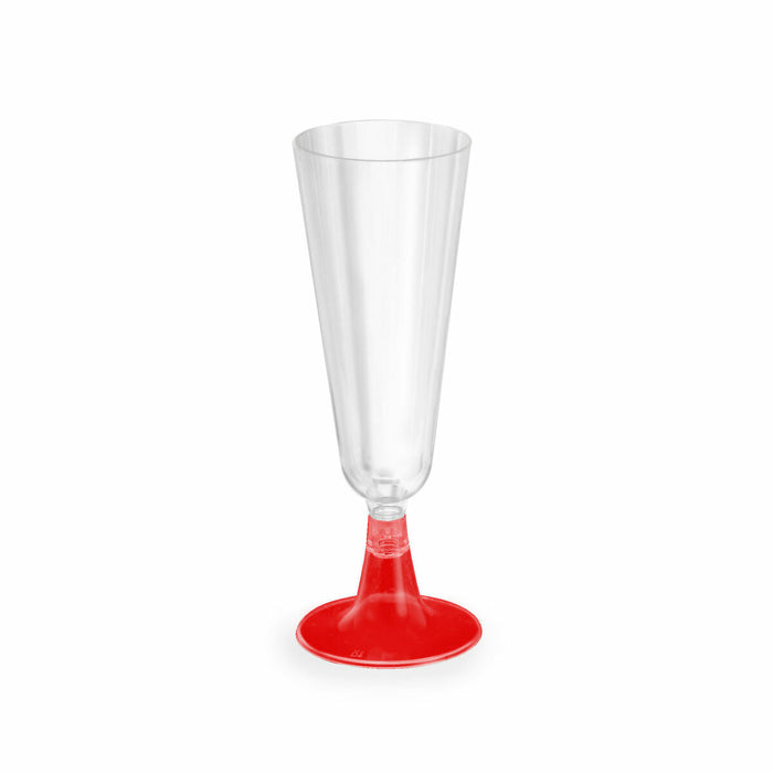 Pahare de șampanie refolosibile Algon Roșu 24 Unități 150 ml (4 Piese)