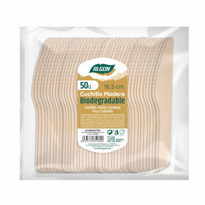 Set de Cuțite Algon Lemn 20 Unități