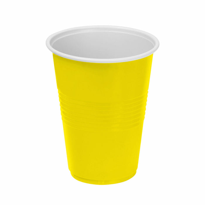 Set de pahare refolosibile Algon Galben 48 Unități 450 ml (10 Piese)