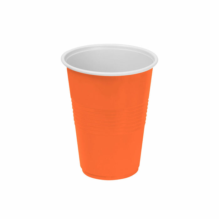 Set de pahare refolosibile Algon Portocaliu 24 Unități 250 ml (25 Piese)