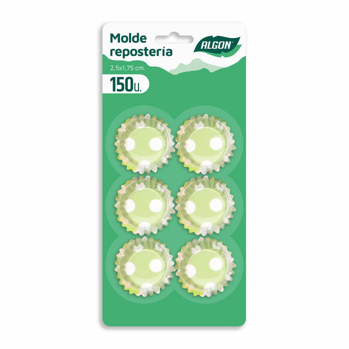 Modele pentru Brioșe Algon Verde Alunițe De unică folosință (24 Unități)
