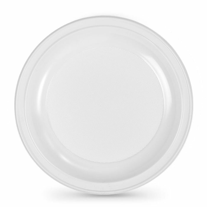 Set de farfurii reutilizabile Algon Rotund Alb Plastic (36 Unități)