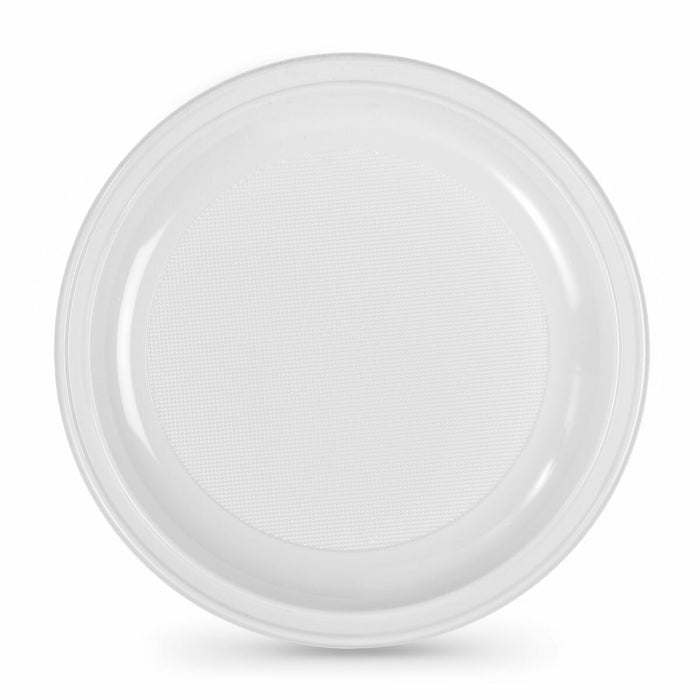 Set de farfurii reutilizabile Algon Rotund Alb Plastic 28 x 28 x 2 cm (24 Unități)