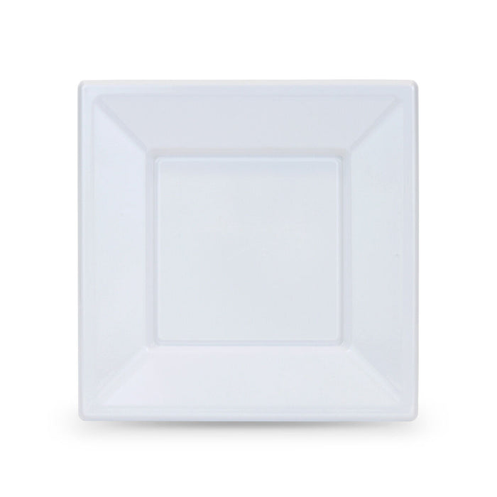 Set de farfurii reutilizabile Algon Pătrat Plastic 18 cm 12 Unități