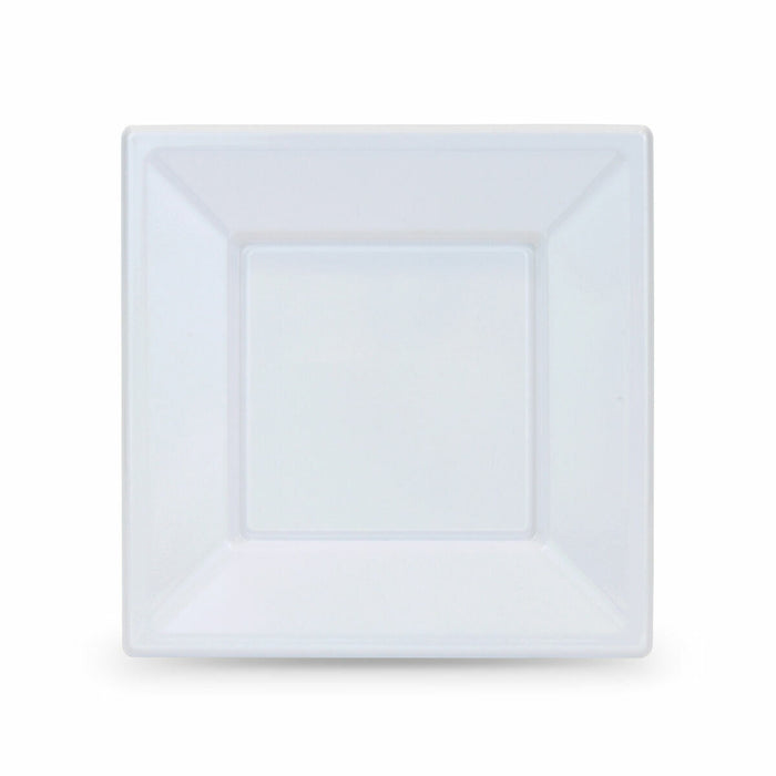 Set de farfurii reutilizabile Algon Pătrat Plastic 18 x 18 x 1,5 cm (24 Unități)