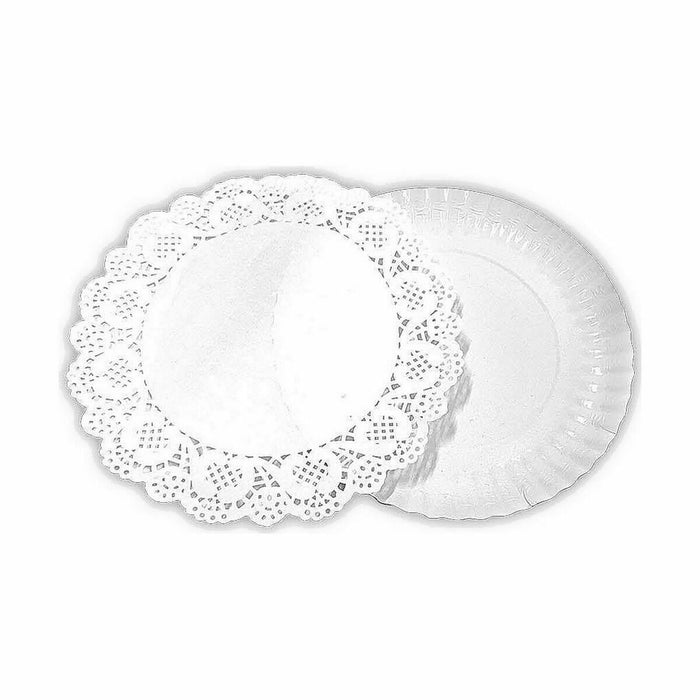 Tavă pentru gustari Algon Rotundă Alb 35 x 35 x 2 cm (48 Unități)