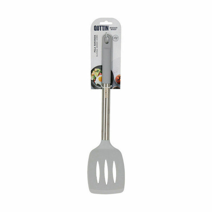 Paletă de bucătărie Quttin Gri Silicon Oțel 36 x 8,5 cm (24 Unități)
